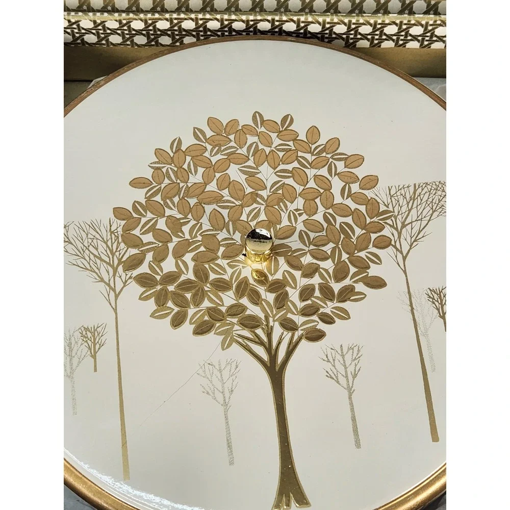 VTG MCM Otagiri Japan Golden Mist Laquerware  Trinket/Candy/Relish W/ Sections